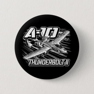 A-10 Thunderbolt II Pinback Button Button
