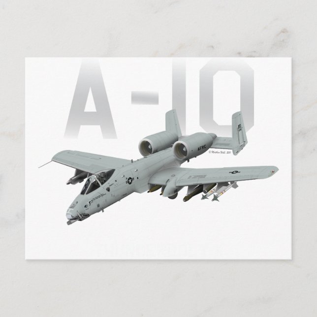 A-10 Thunderbolt II Postcard (Front)