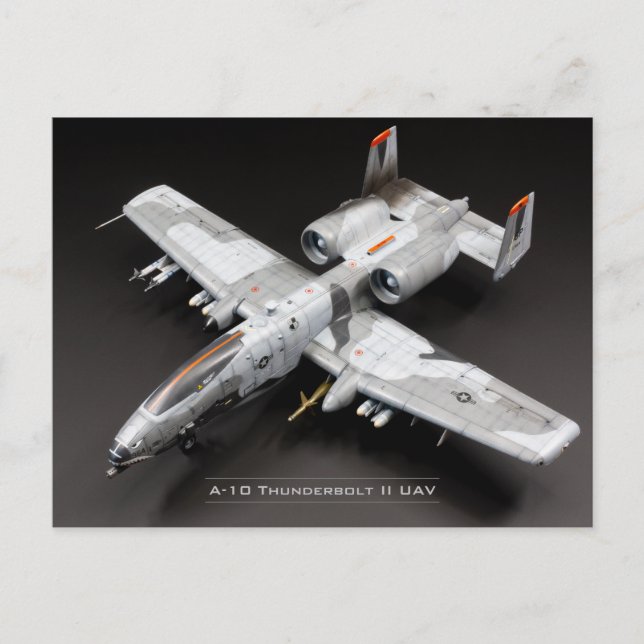 A-10 Thunderbolt II UAV Postcard (Front)