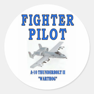 A-10 THUNDERBOLT II warthog Classic Round Sticker