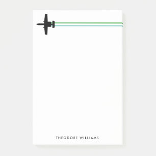 A-10 Warthog Attack Jet Striped Custom Notepad