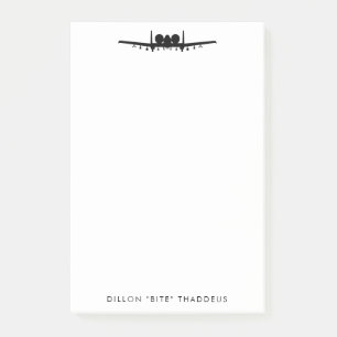 A-10 Warthog Jet Personalised Post-It Notepad