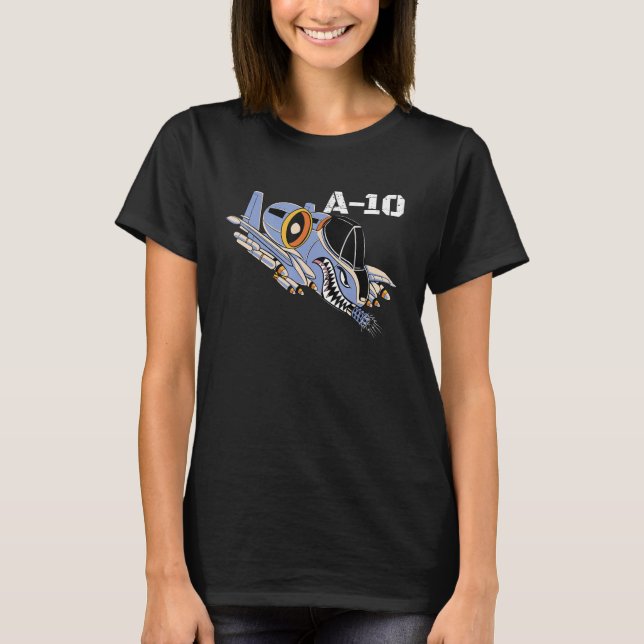 A-10 Warthog Military Aeroplane A10 Thunderbird A1 T-Shirt (Front)