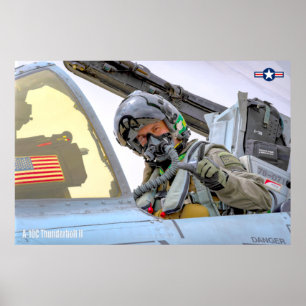 A-10C THUNDERBOLT II PILOT POSTER