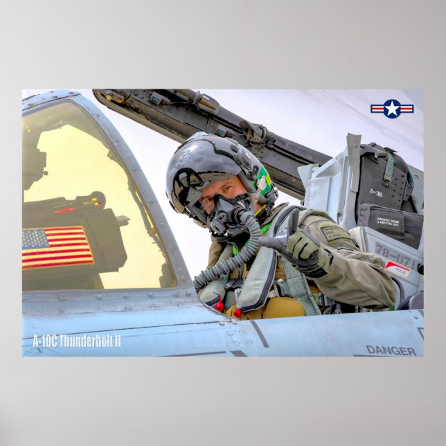 A-10C THUNDERBOLT II PILOT POSTER (Front)