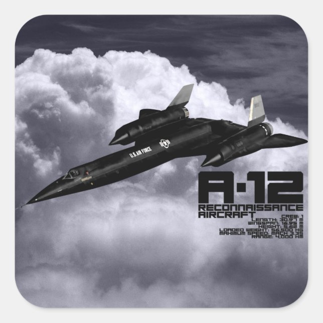 A-12 SQUARE STICKER (Front)