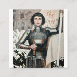 A 1903 Engraving of Joan Of Arc Square Business Card
