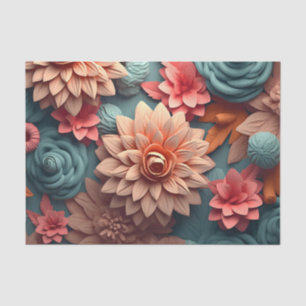 A 3D Flower Series Design 5 Tissue Paper