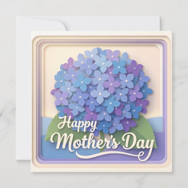 A 3D Papercut Mother's Day Card (Front)