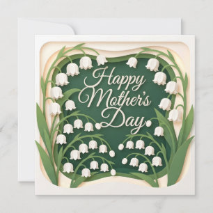 A 3D Papercut Mother's Day Card