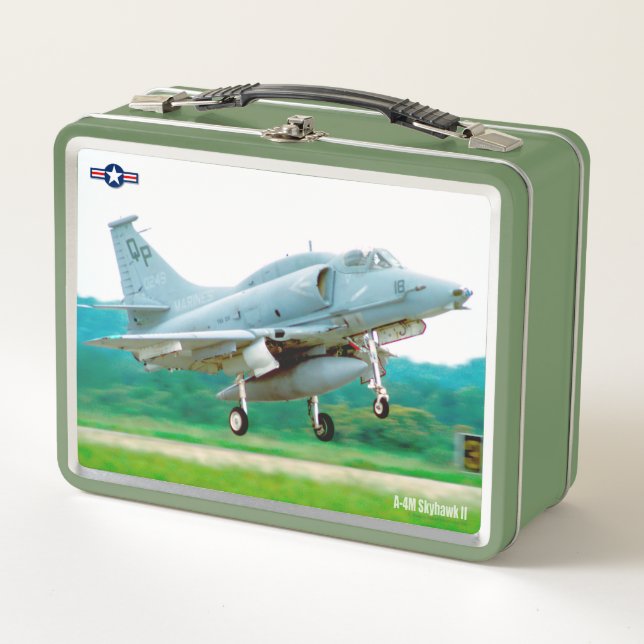 A-4M SKYHAWK II METAL LUNCH BOX (Front)
