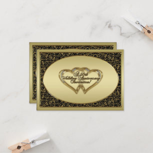 A 50th Wedding Anniversary RSVP Invitation Card