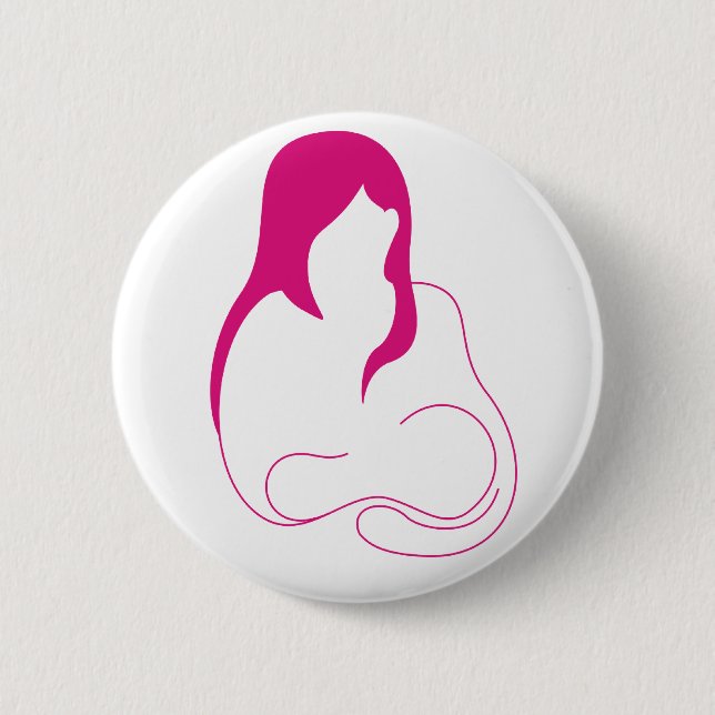 a 6 cm round badge (Front)