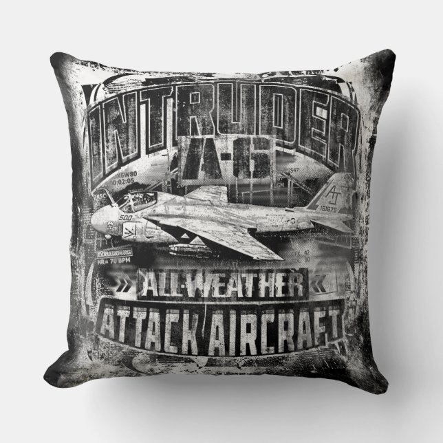 A-6 Intruder Throw Pillow Throw Pillow (Front)