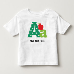 A Alphabet Letter Personalised Toddler T-Shirt