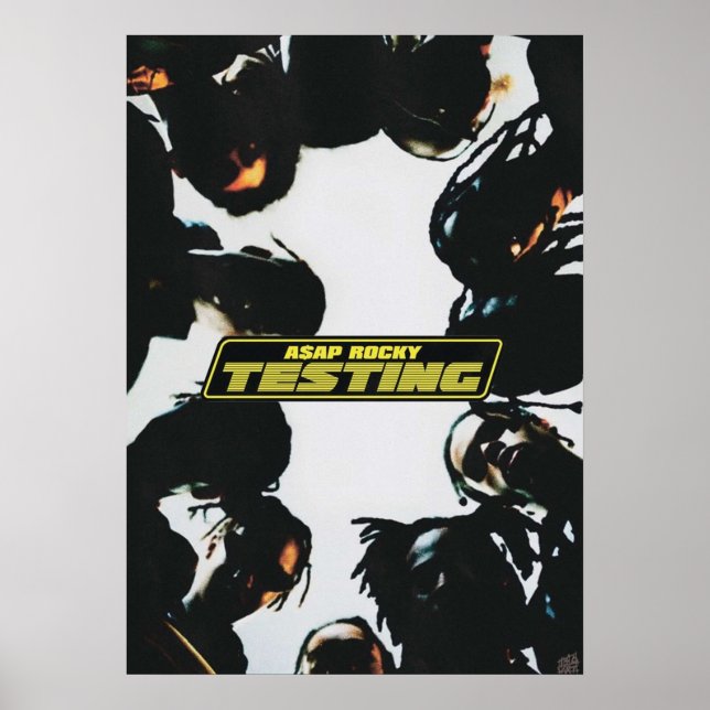 A$AP ROCKY TESTING A3 size extended album Poster (Front)