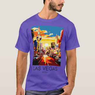 A Art Travel Print of Las Vegas Nevada US 1 T-Shirt
