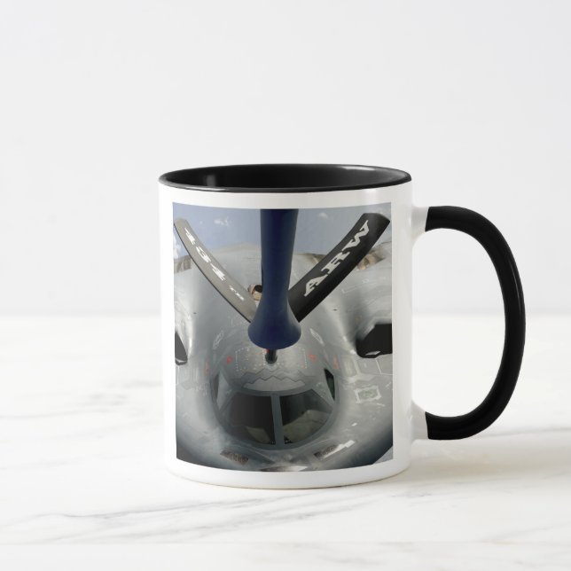 A B-2 Spirit aircraft getting in position Mug (Right)