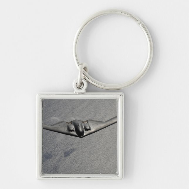 A B-2 Spirit flies over the Pacific Ocean Key Ring (Front)