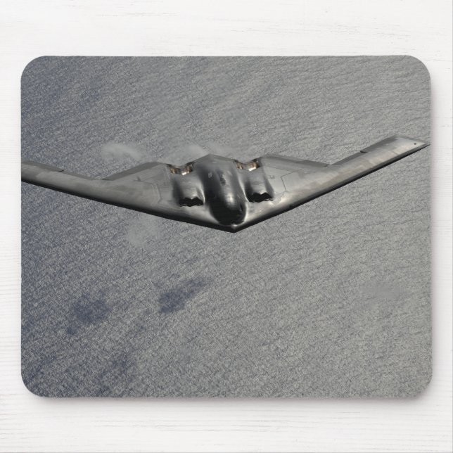 A B-2 Spirit flies over the Pacific Ocean Mouse Pad (Front)