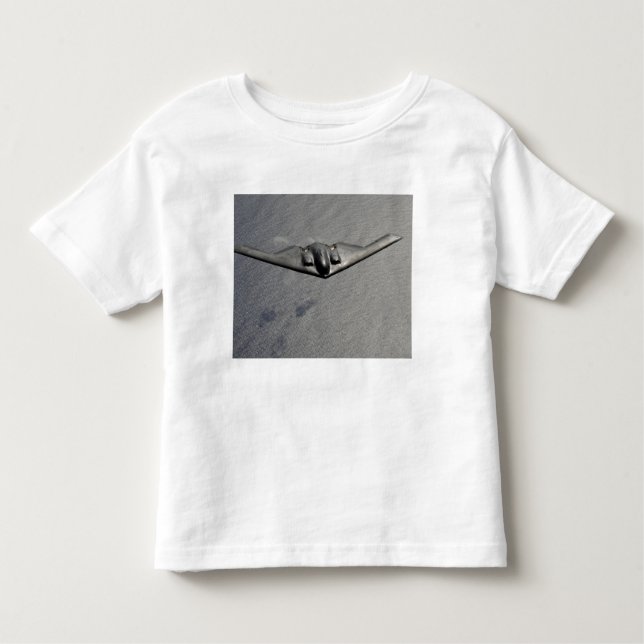 A B-2 Spirit flies over the Pacific Ocean Toddler T-Shirt (Front)