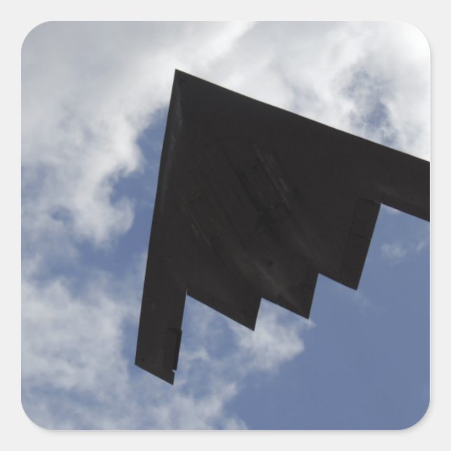 A B-2 Spirit in flight Square Sticker (Front)