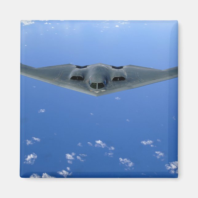 A B-2 Spirit soars through the sky Magnet (Front)