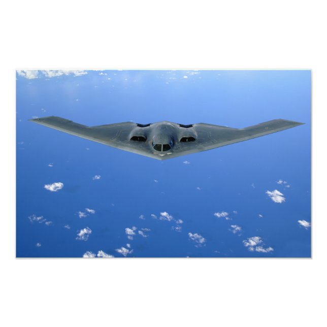 A B-2 Spirit soars through the sky Photo Print (Front)