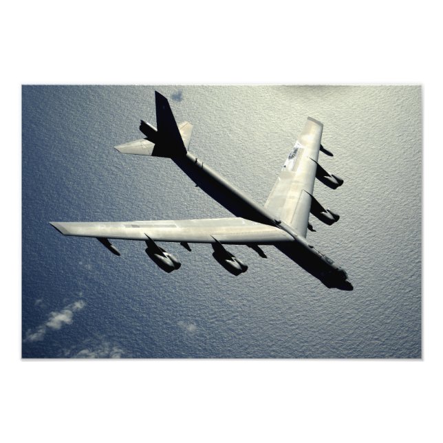 A B-52 Stratofortress in flight 2 Photo Print (Front)