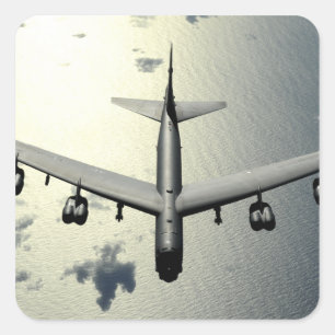 A B-52 Stratofortress in flight 2 Square Sticker