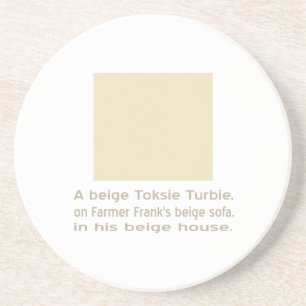 A Baby Beige Toksie Turbie Coaster