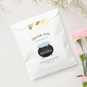 A Baby Boy is Brewing Halloween Baby Shower Favour Bag