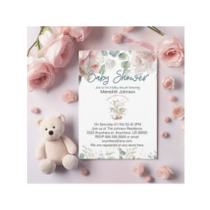 A Baby Dragon is on the Way Baby Shower Invitation