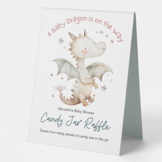 A Baby Dragon is on the Way Candy Raffle  (Front)