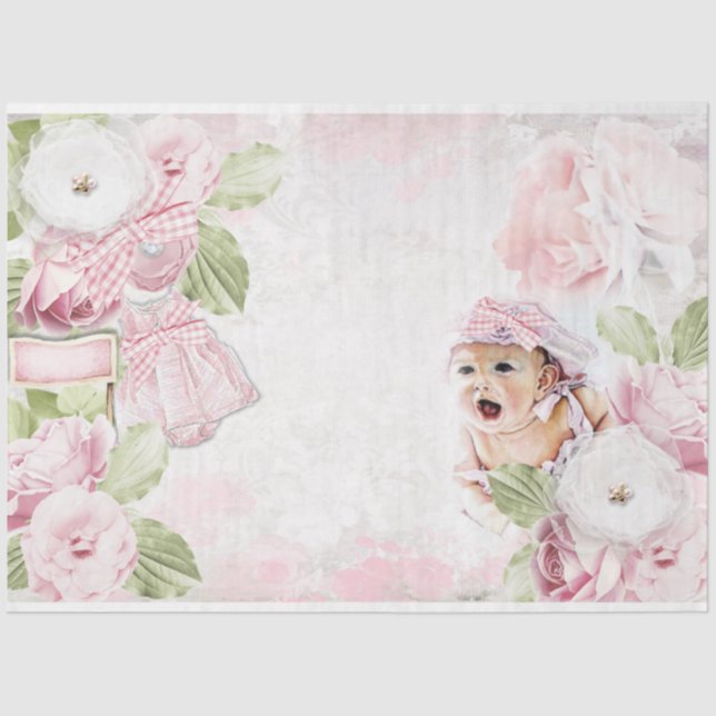 A Baby Girl Series Design 2 Tissue Paper (Front)