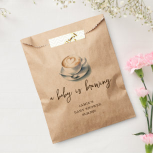 A Baby is Brewing Baby Shower  Favour Bag
