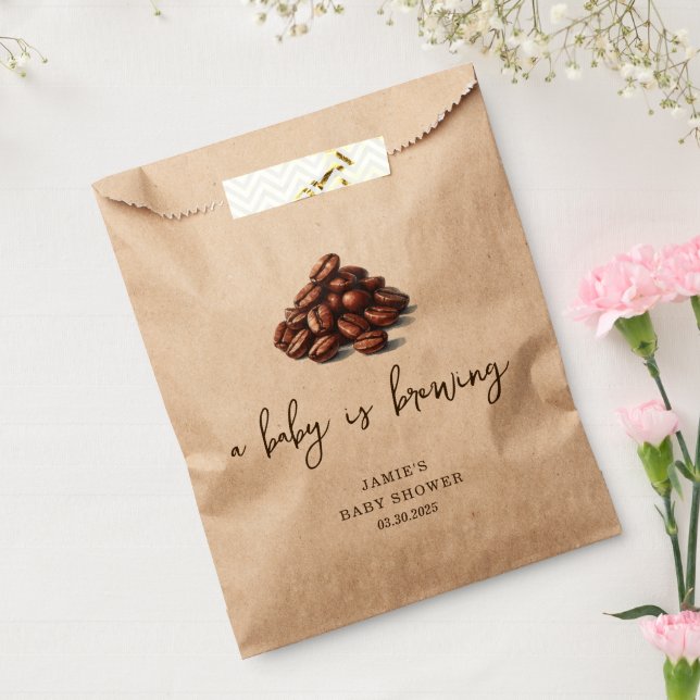 A Baby is Brewing Baby Shower  Favour Bag (Sealed)