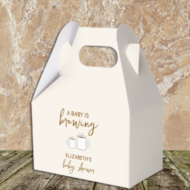 A Baby Is Brewing Baby Shower Favour Box (Creator Uploaded)