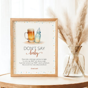 A Baby is Brewing Baby Shower Game Poster
