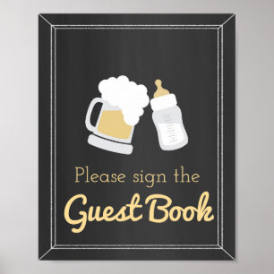 A Baby is Brewing Baby Shower Guest Book Sign