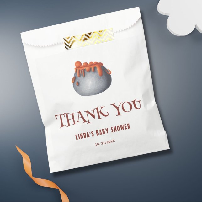 A Baby is Brewing Baby Shower Halloween Thank You Favour Bag (Creator Uploaded)