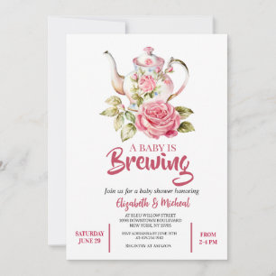 A Baby is Brewing Baby Shower Invitation