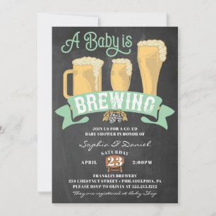 A Baby Is Brewing Baby Shower Invitation