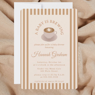 A Baby is Brewing Baby Shower Invitation