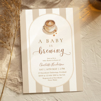 A Baby is Brewing Baby Shower Invitation