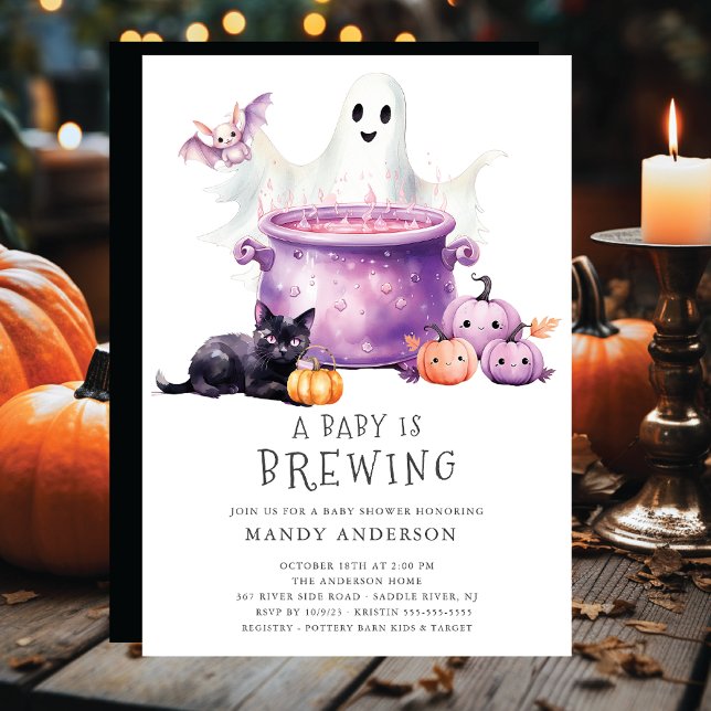 A Baby is Brewing Baby Shower Invitation (Creator Uploaded)