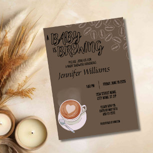 A Baby Is Brewing Baby Shower Invitation