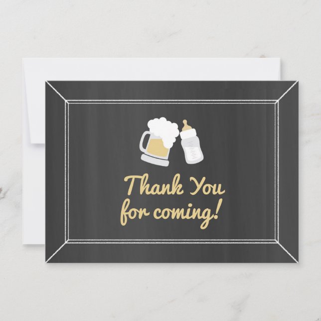 A Baby Is Brewing Baby Shower Thank You (Front)