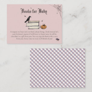 A Baby is Brewing Books for Baby Pink Baby Shower Enclosure Card