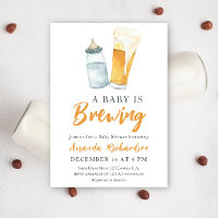 A Baby Is Brewing Bottle Beer Baby Shower